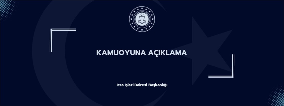 Kamuoyuna Açıklama
